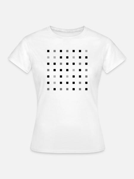 Square Grid - Women's T-Shirt - white