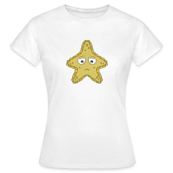 Trauriger Seestern - Frauen T-Shirt - Weiß - Vorne - AI Model Female 172 dark (172cm)