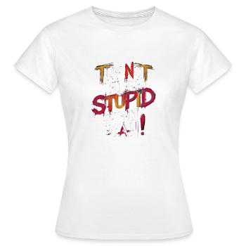 Motivational Graffiti Text Message - Women's T-Shirt - white - Front - AI Model Female 172 dark (172cm)