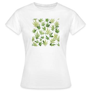 Cannabis 2 - T-shirt Femme - blanc - Devant - AI Model Female 172 dark (172cm)