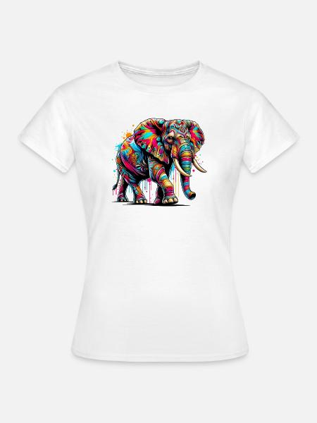 Elefant - Frauen T-Shirt - Weiß