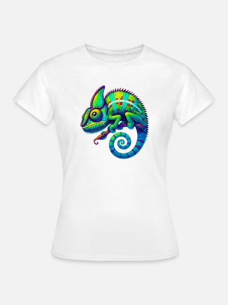 Chamäleon - Frauen T-Shirt - Weiß
