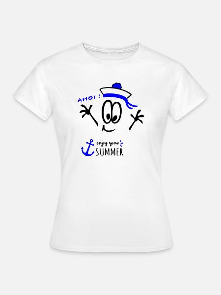 Matrose Ahoi - Frauen T-Shirt - Weiß