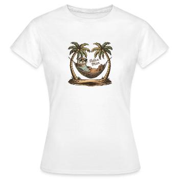 Relax Otter T-Shirt - Cool und gelassen - Frauen T-Shirt - Weiß - Vorne - AI Model Female 172 dark (172cm)