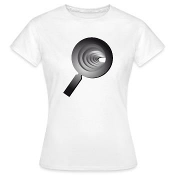 3D magnifying glass - Magnifier - Women's T-Shirt - white - Front - AI Model Female 172 dark (172cm)