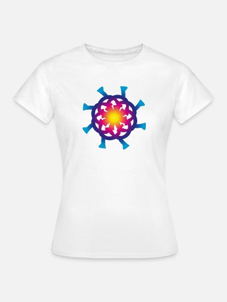 Spectral CIRCLE rainbow - Frauen T-Shirt - Weiß