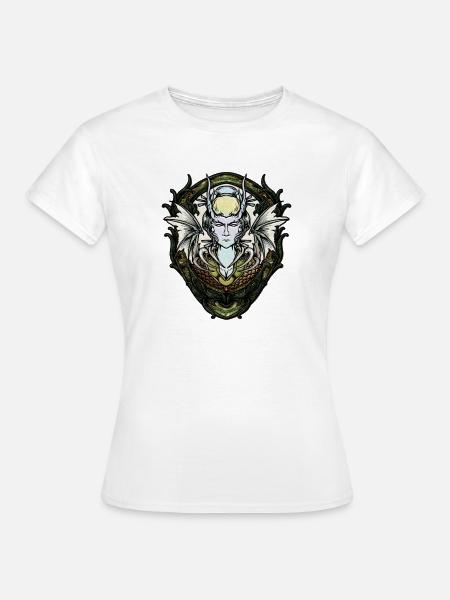 Dunkle Fantasy-Kreatur mit Flügeln. - Frauen T-Shirt - Weiß