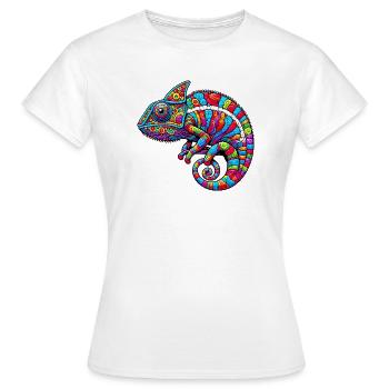 Caméléon - T-shirt Femme - blanc - Devant - AI Model Female 172 dark (172cm)