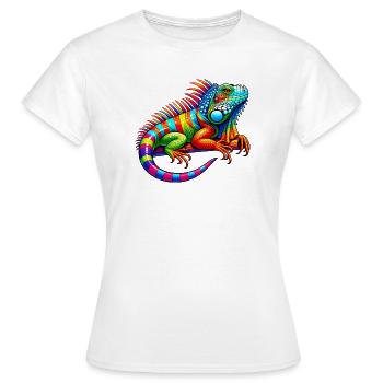 Iguane - T-shirt Femme - blanc - Devant - AI Model Female 172 dark (172cm)