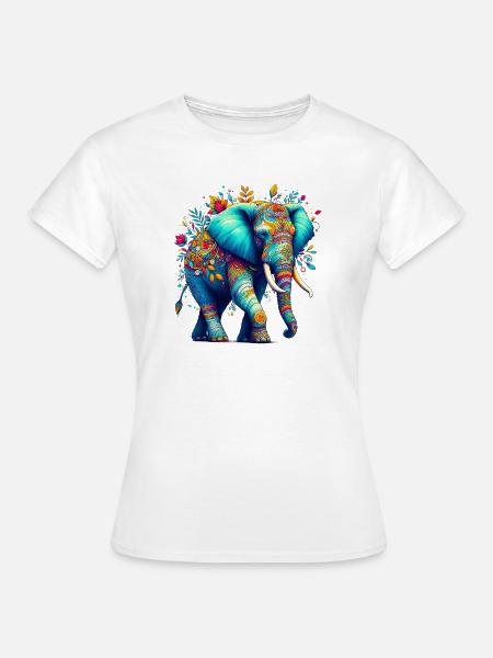 Elefant - Frauen T-Shirt - Weiß