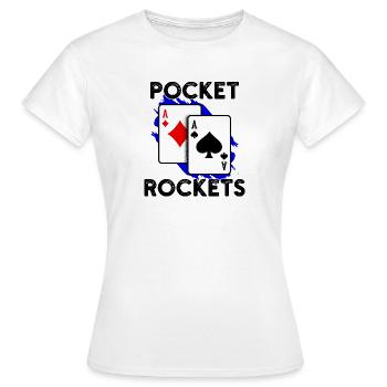 Casino Zocken Poker Kartenspiel Statement Jackpot - Frauen T-Shirt - Weiß - Vorne - AI Model Female 172 dark (172cm)
