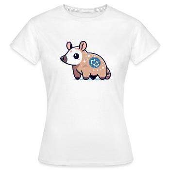 Opossum tacheté stellaire : butineur cosmique - T-shirt Femme - blanc - Devant - AI Model Female 172 dark (172cm)