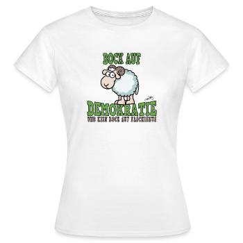 Désir de démocratie - T-shirt Femme - blanc - Devant - AI Model Female 172 dark (172cm)