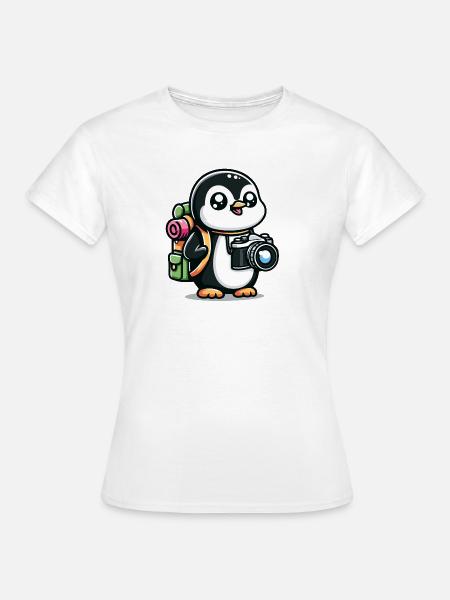 Schnappschuss Pinguin - Fotoabenteuer - Frauen T-Shirt - Weiß