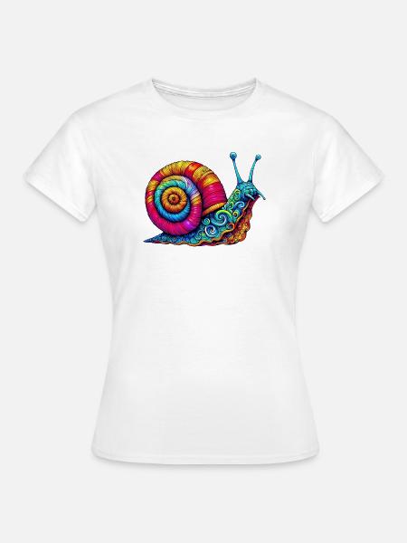 Schnecke - Frauen T-Shirt - Weiß
