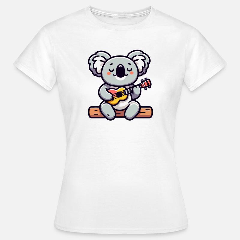 Koala Chords: The Eucalyptus Melodist - Women's T-Shirt - white