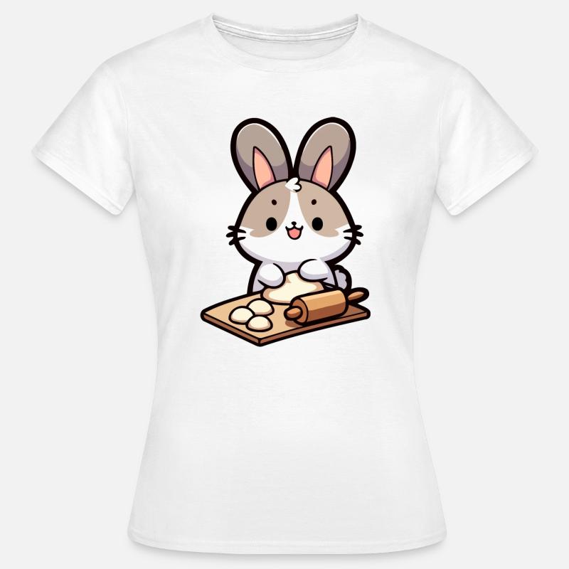 Bunny Baker: The Dough Delighter - Women's T-Shirt - white