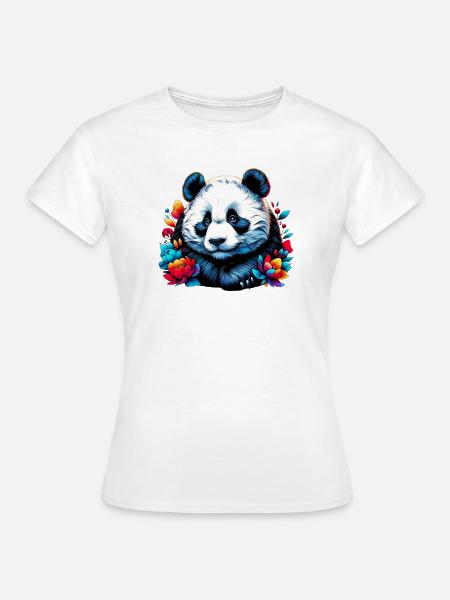 Panda - Frauen T-Shirt - Weiß