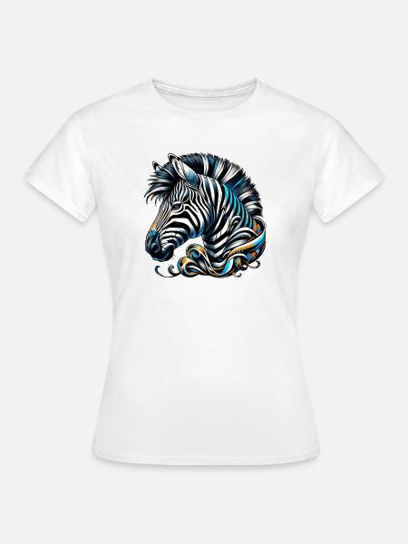 Zebra - Frauen T-Shirt - Weiß