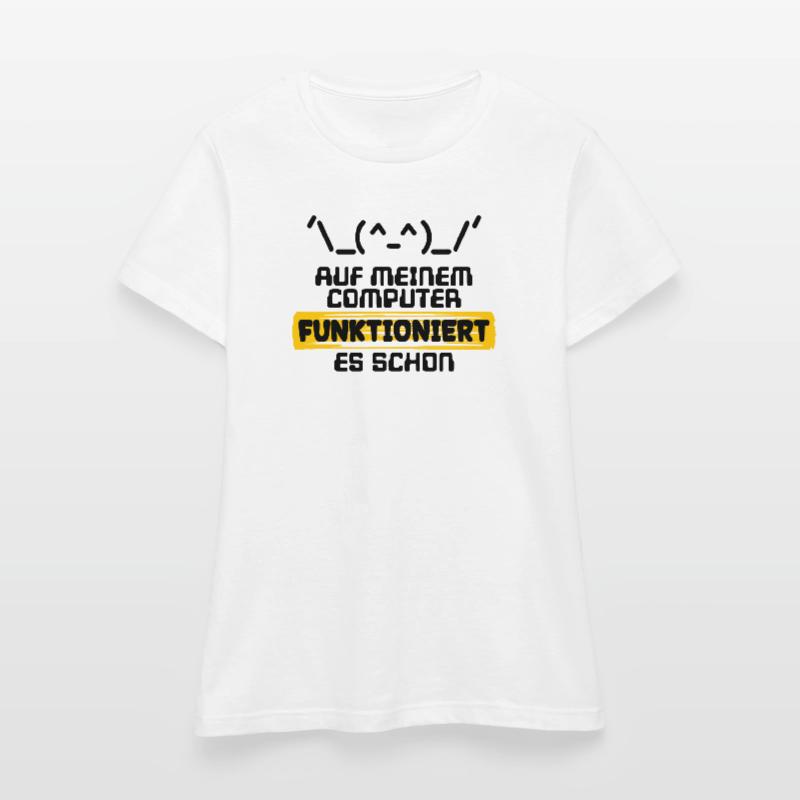 Programmeur de script de code de déclaration du développeur T-shirt Femme
