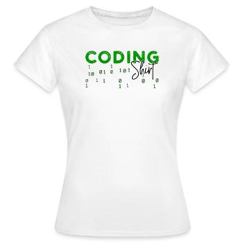 Coden Développeur Programmeur Développeur Web Dicton - T-shirt Femme - blanc - Devant - AI Model Female 172 dark (172cm)