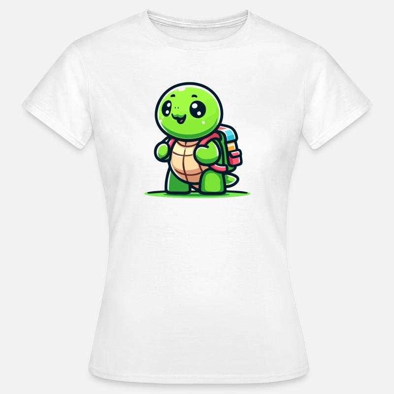 Trailblazer Turtle: The Explorer - Women's T-Shirt - white