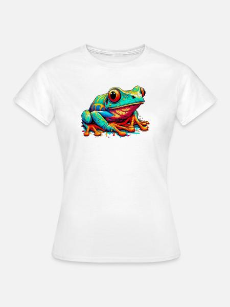 Frosch - Frauen T-Shirt - Weiß