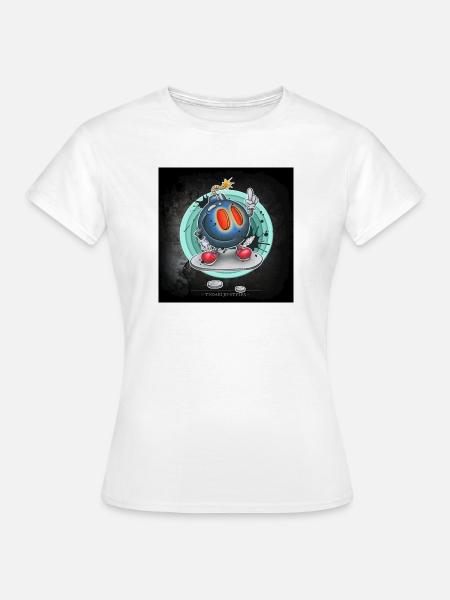 da bomb - square - Frauen T-Shirt - Weiß