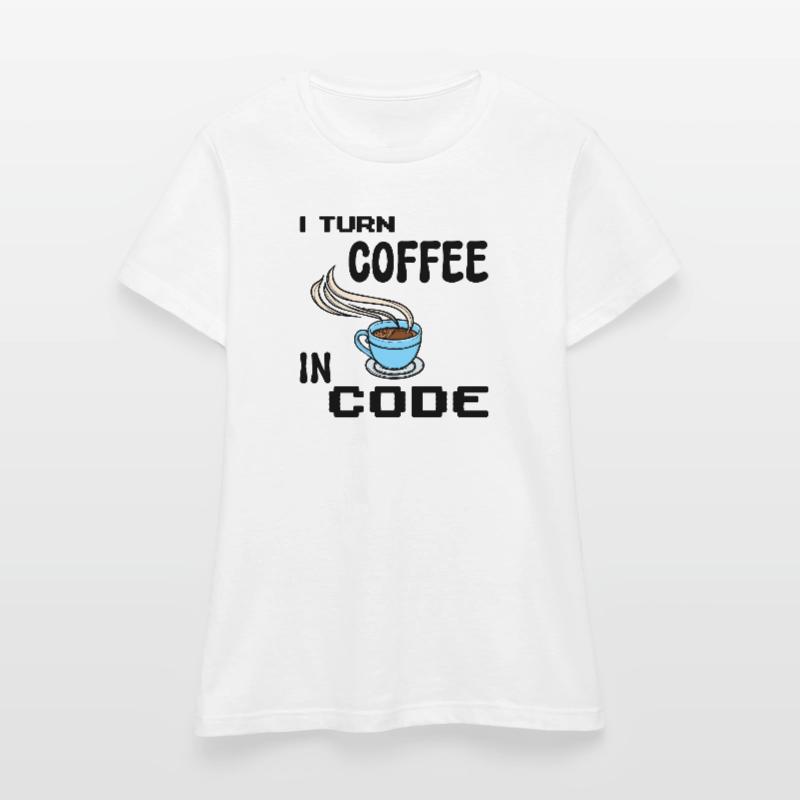 Programmeur de code Scripting Statement Développeur T-shirt Femme
