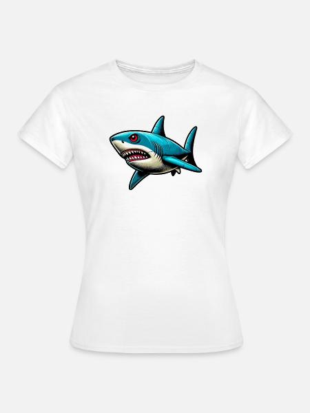 Hai - Frauen T-Shirt - Weiß