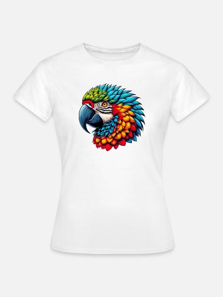 Papagei - Frauen T-Shirt - Weiß