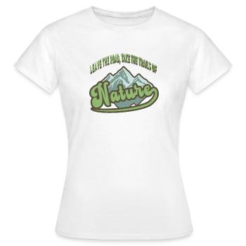 Pour les amoureux de la nature - T-shirt Femme - blanc - Devant - AI Model Female 172 dark (172cm)