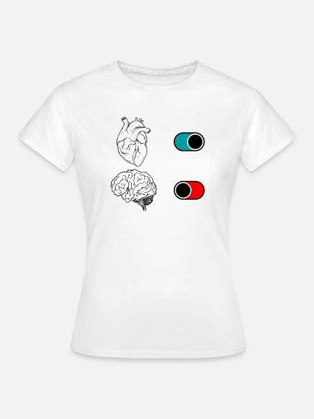 Nachtnachtliches Halbmond-Duo - Frauen T-Shirt - Weiß