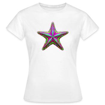 Seestern - Frauen T-Shirt - Weiß - Vorne - AI Model Female 172 dark (172cm)