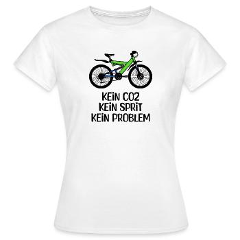 Refueling Bicycle Energy Storage Drive Statement - Women's T-Shirt - white - Front - AI Model Female 172 dark (172cm)
