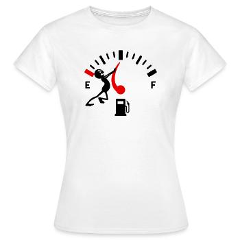 Ravitaillement à la pompe Entraînement électrique - T-shirt Femme - blanc - Devant - AI Model Female 172 dark (172cm)