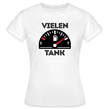 Pompe à carburant de déclaration de ravitaillement en essence de station-service - T-shirt Femme - blanc - Devant - AI Model Female 172 dark (172cm)