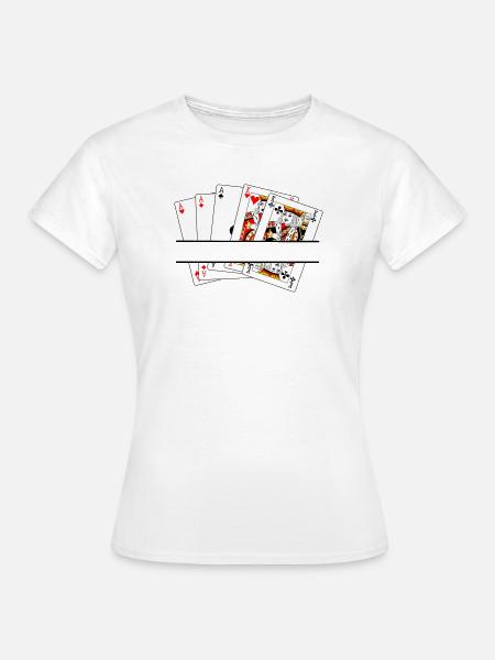 Volles Haus-Textbanner - Frauen T-Shirt - Weiß