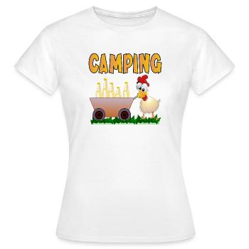 BOISSONS DE CAMPING - T-shirt Femme - blanc - Devant - AI Model Female 172 dark (172cm)