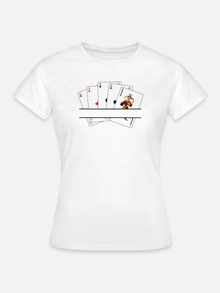Fünffaches Textbanner - Frauen T-Shirt - Weiß