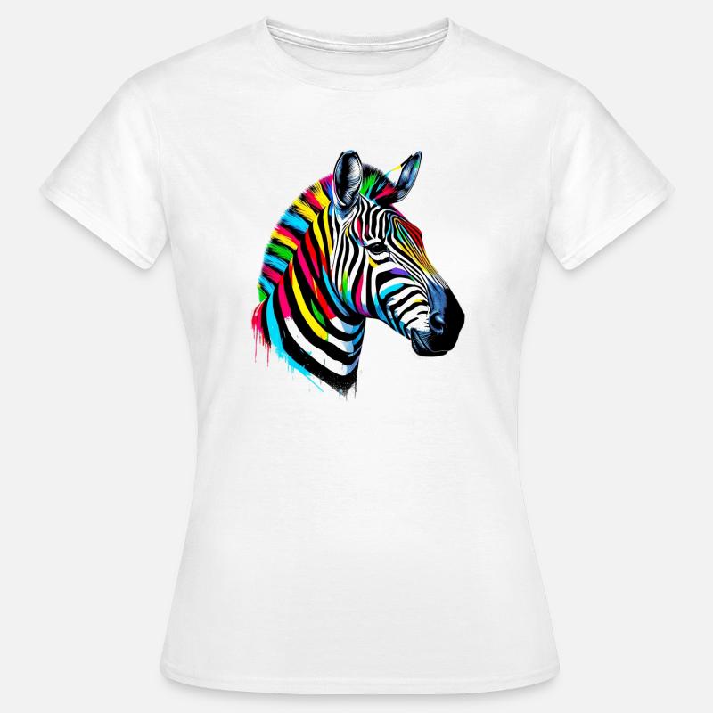 Zebra - Frauen T-Shirt - Weiß