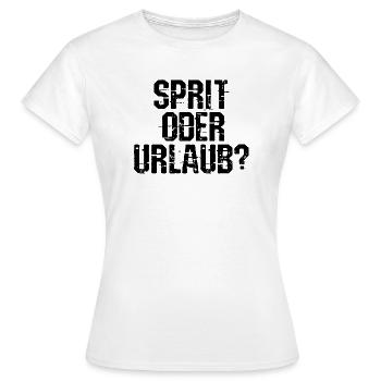 Gas Station Energy Storage Refueling Statement - Women's T-Shirt - white - Front - AI Model Female 172 dark (172cm)