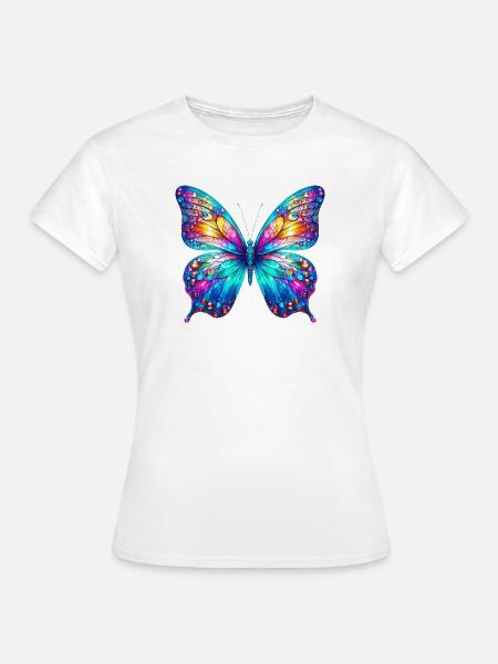 Schmetterling - Frauen T-Shirt - Weiß