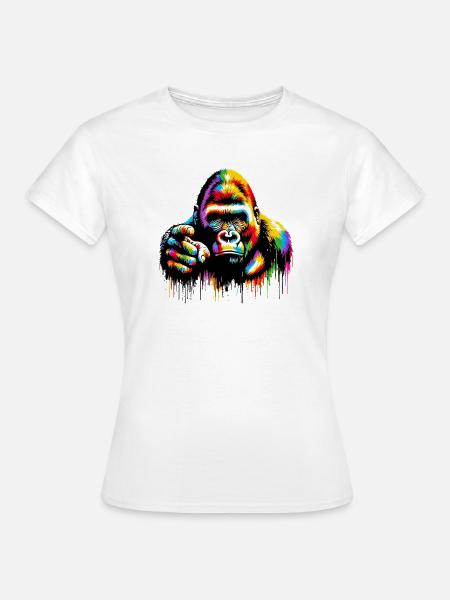 Gorilla - Frauen T-Shirt - Weiß
