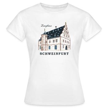 Schweinfurt, Dessin Zeughaus, Franconie, Bavière - T-shirt Femme - blanc - Devant - AI Model Female 172 dark (172cm)