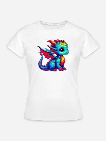 Drache - Frauen T-Shirt - Weiß