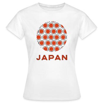 Rising Sushi (dunkel) - Frauen T-Shirt - Weiß - Vorne - AI Model Female 172 dark (172cm)
