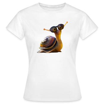 Escargots Vineyard Escargots coquille d’escargot - T-shirt Femme - blanc - Devant - AI Model Female 172 dark (172cm)