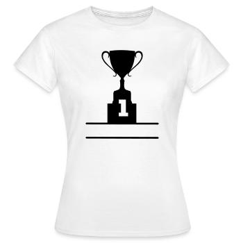 Coupe numéro 1 - T-shirt Femme - blanc - Devant - AI Model Female 172 dark (172cm)