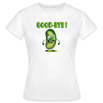 ADIEU AU REVOIR - CORNICHONS - T-shirt Femme - blanc - Devant - AI Model Female 172 dark (172cm)